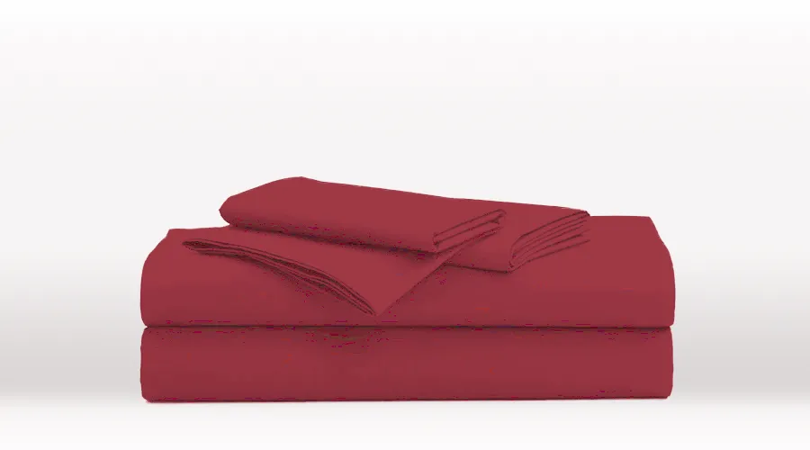 Burgundy Single Size Classic Sheet Set