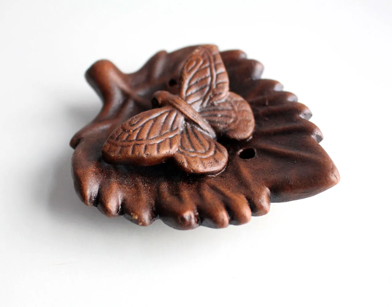 Butterfly Clay Incense Burner