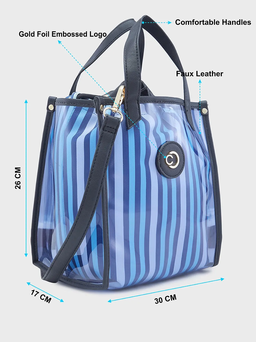 Caprese Josie Tote Small Azure