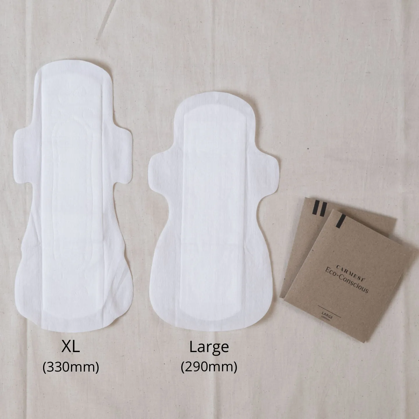 Carmesi Eco-Conscious - Sanitary Pads for Rash-Free   Eco-Friendly Periods (30 Large)