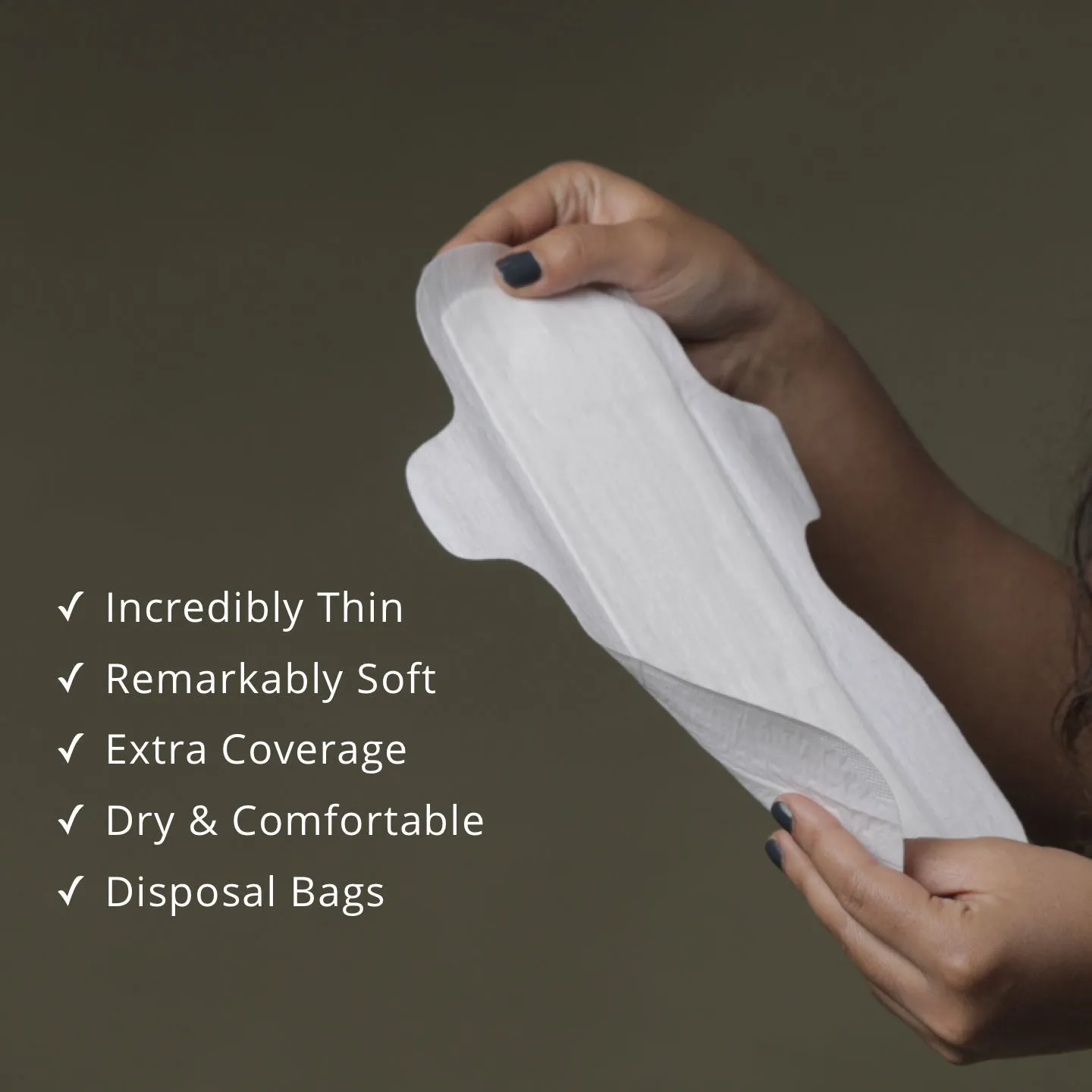 Carmesi Eco-Conscious - Sanitary Pads for Rash-Free   Eco-Friendly Periods (30 Large)