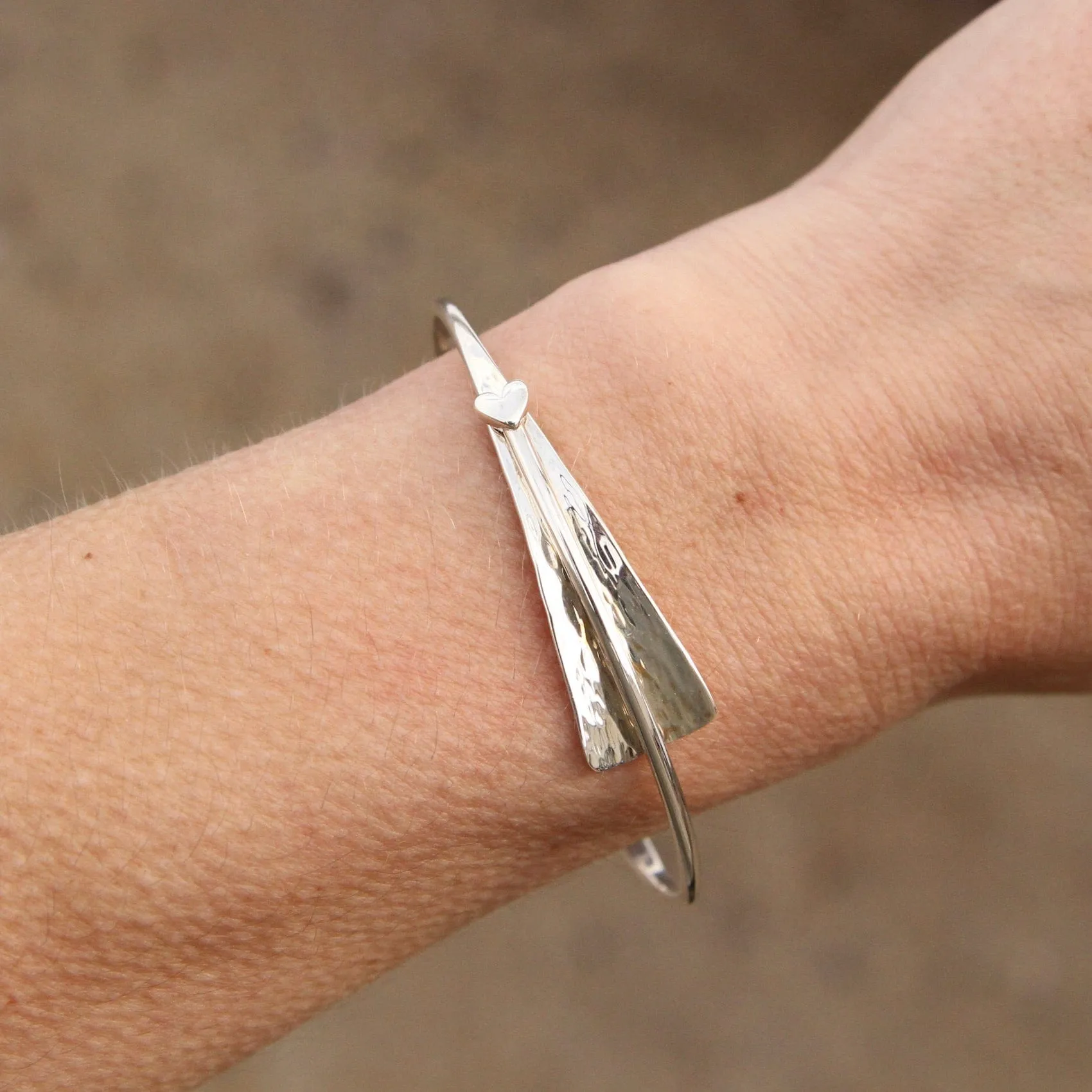 Cascade Bracelet with Heart