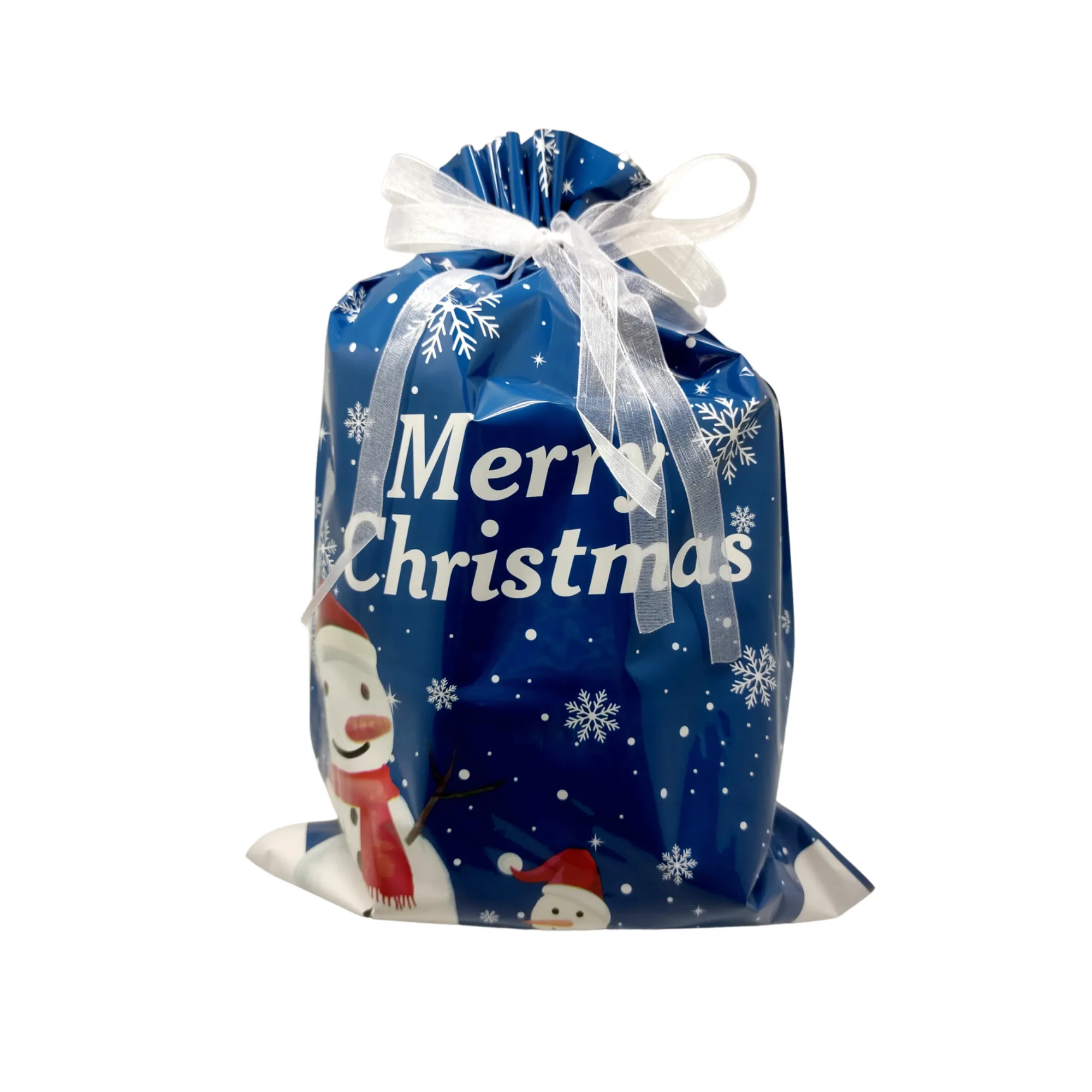 Christmas Theme Drawstring Gift Bag (Medium）