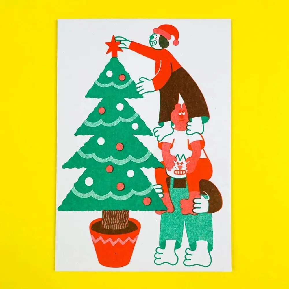 Christmas Tree Decorators Card