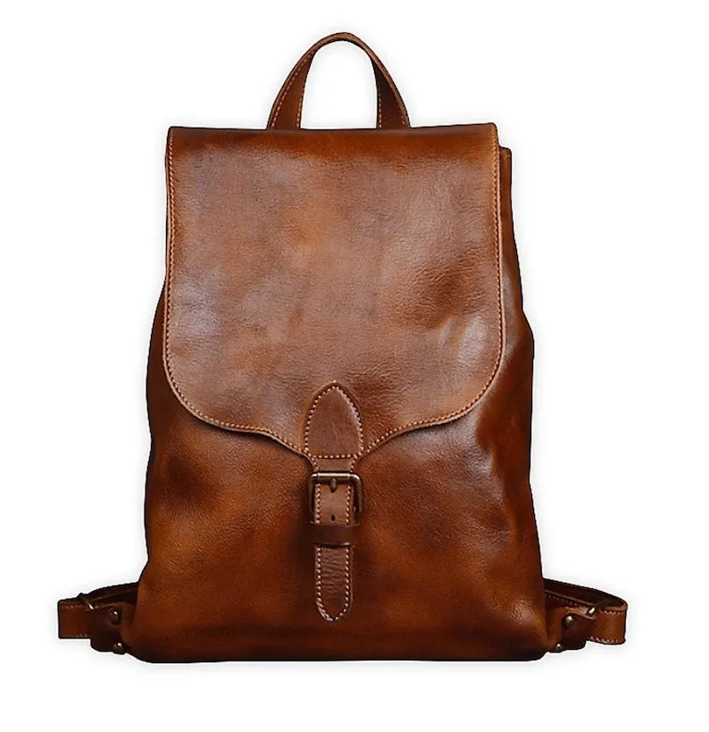 Classic Leather Backpack Women
