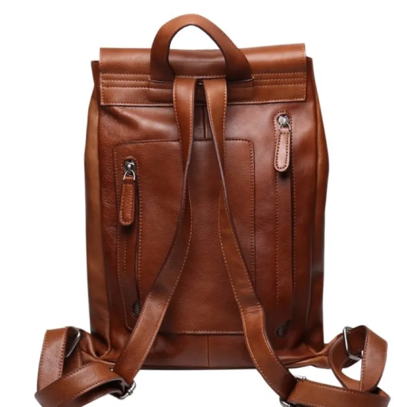 Classic Leather Backpack Women