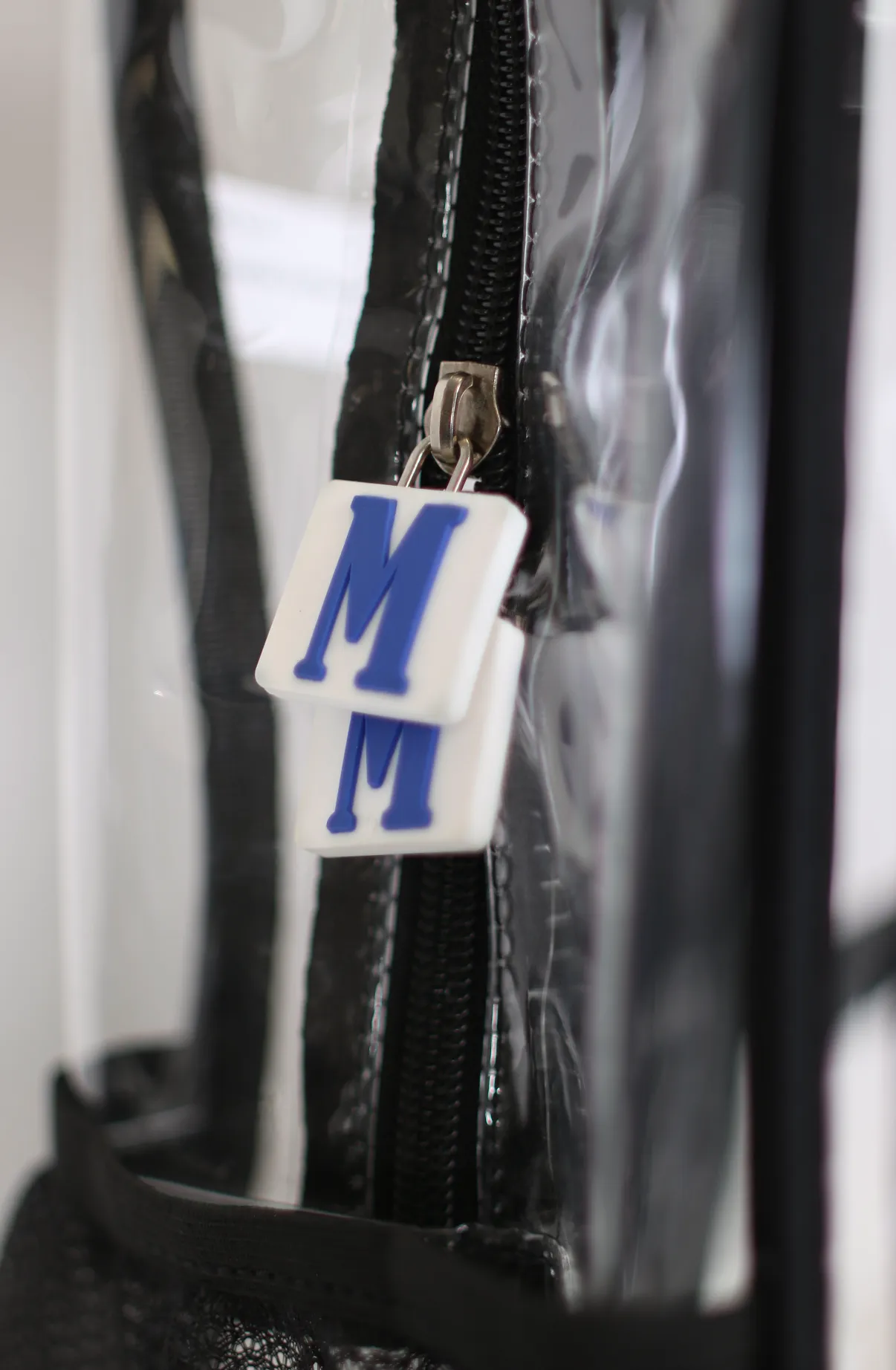 Clear Backpack 1 Blue and 1 Black