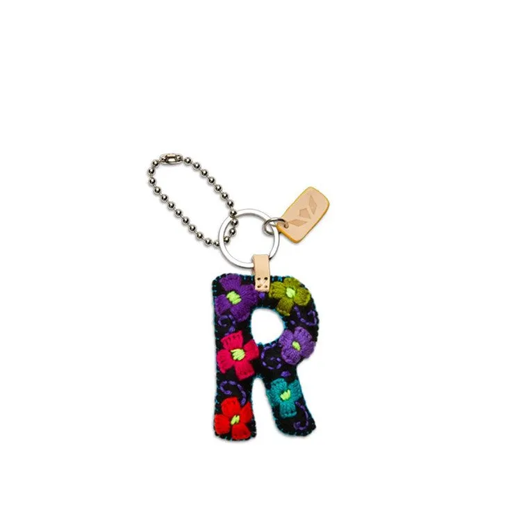 Consuela Black Felt R Charm