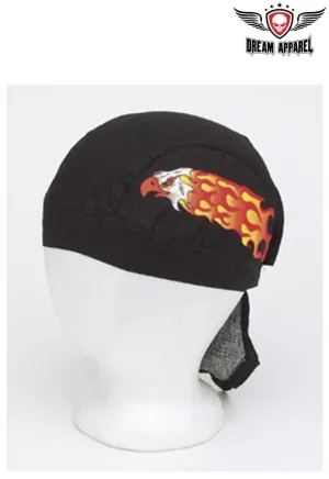 Cotton Skull Cap w/ Eagle in Flames Design 12pcs/pack