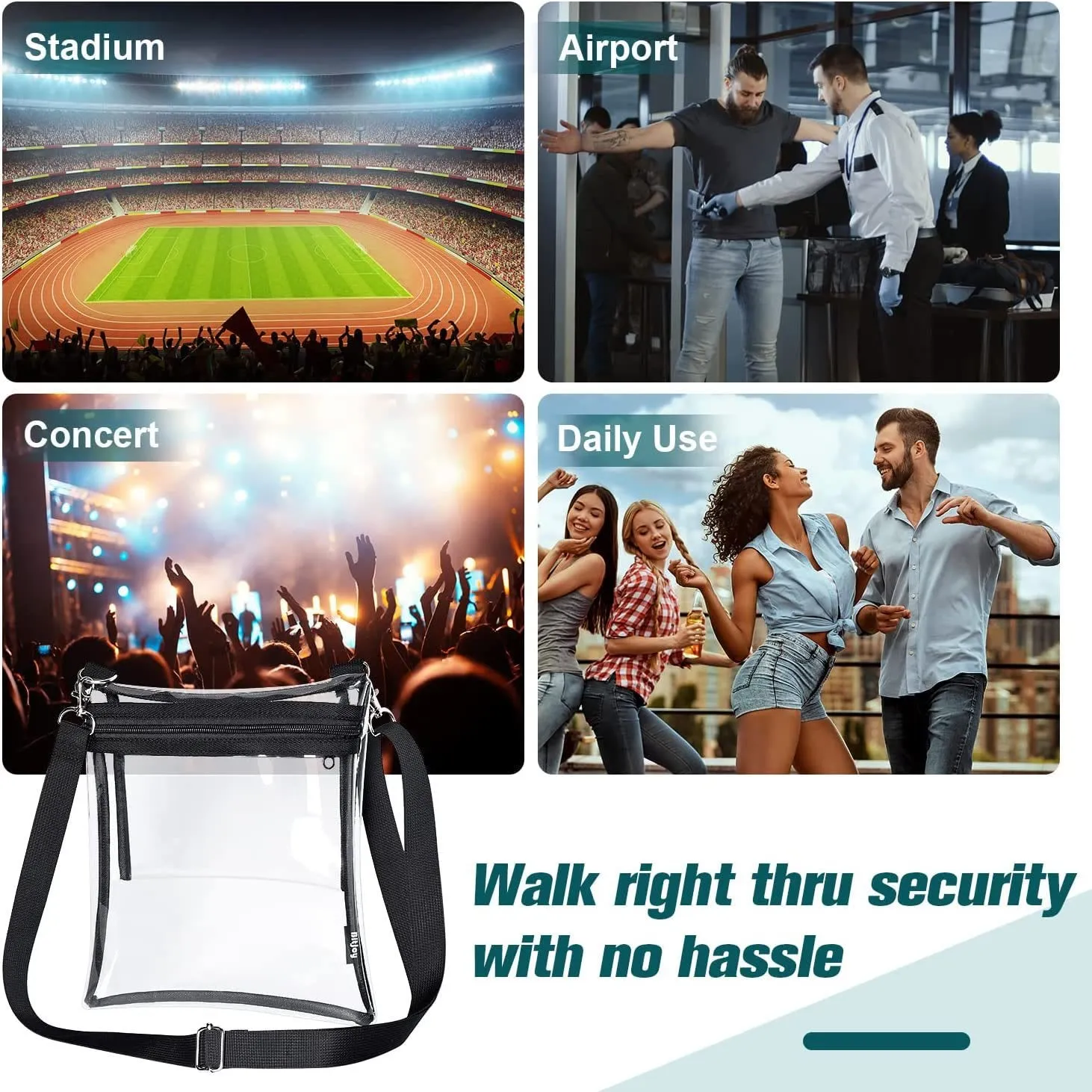 Crossbody Bag For Outdoor Activities Portable Waterproof PVC Bag
