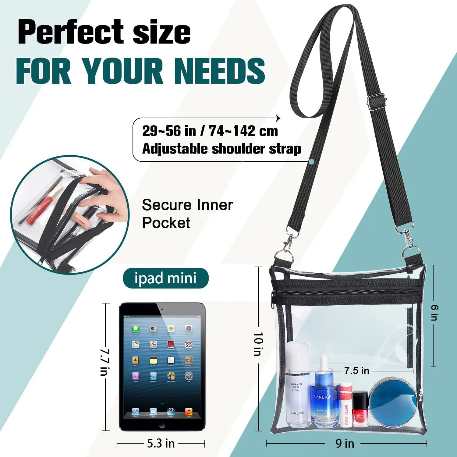 Crossbody Bag For Outdoor Activities Portable Waterproof PVC Bag