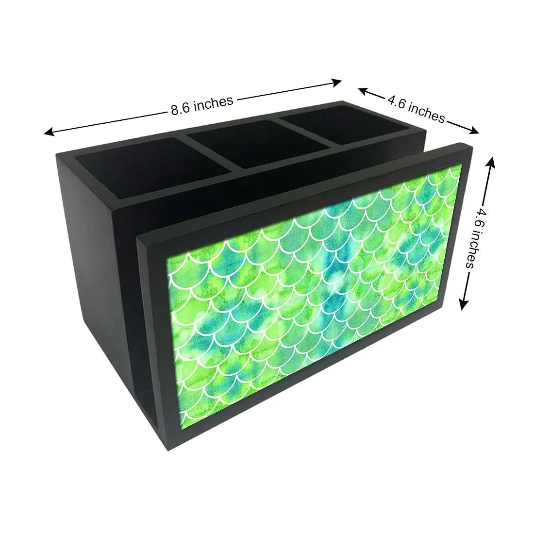 Cutlery Tissue Holder Napkin Stand -  Green Mermaid Watercolor