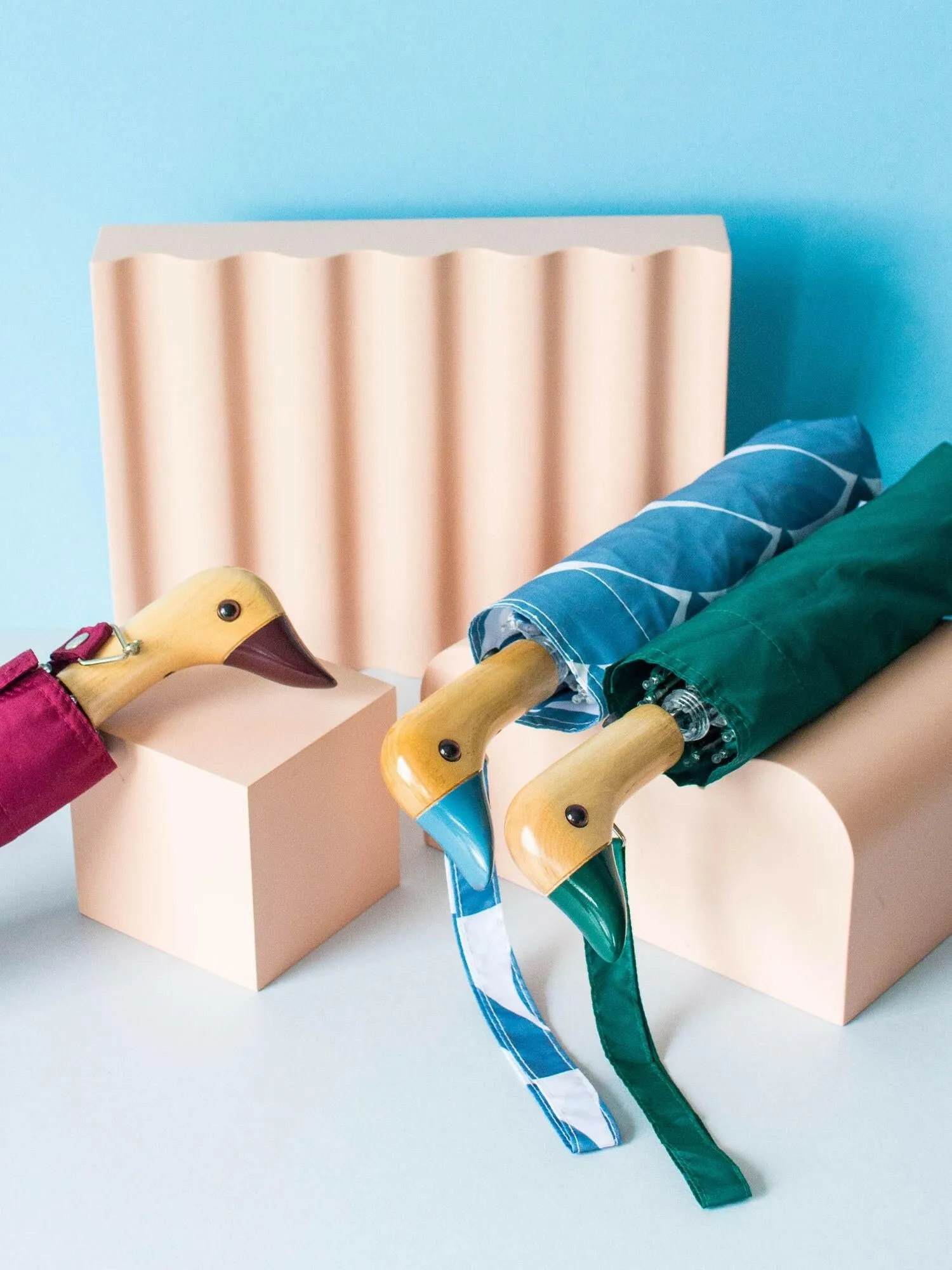 Denim Moon Eco-Friendly Compact Duck Umbrella