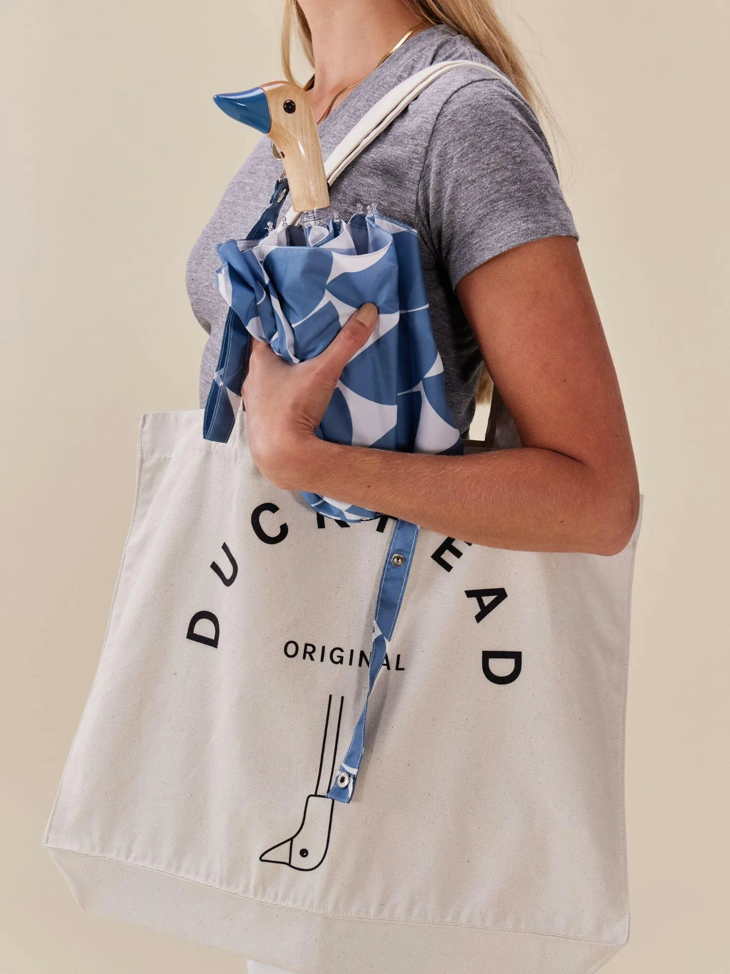 Denim Moon Eco-Friendly Compact Duck Umbrella