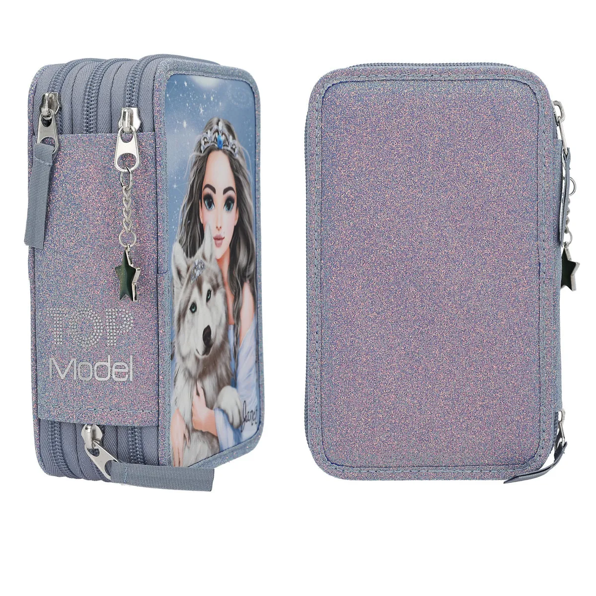 Depesche TOPModel 3-Compartment Pencil Case Wolf