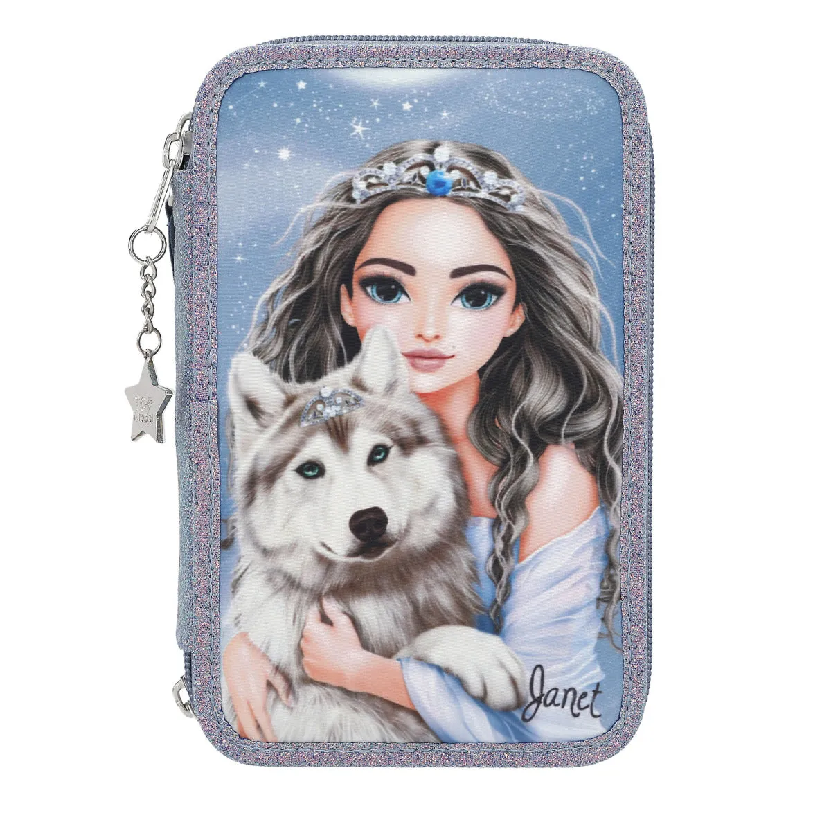 Depesche TOPModel 3-Compartment Pencil Case Wolf