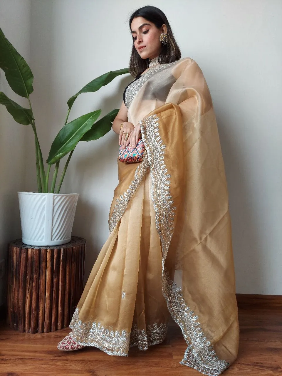 Designer Soft Organza Saree