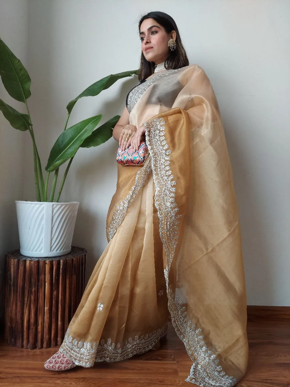 Designer Soft Organza Saree