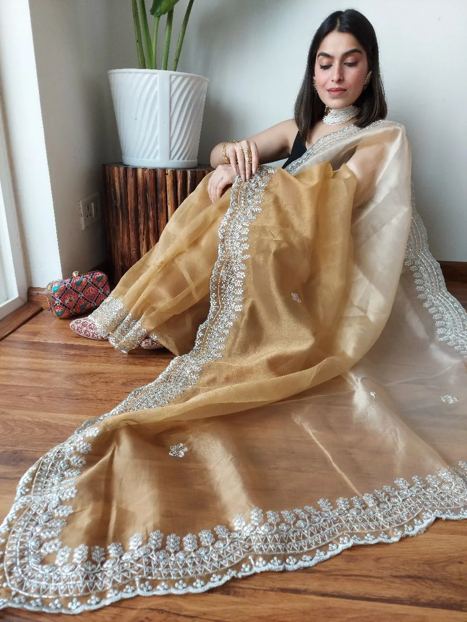 Designer Soft Organza Saree