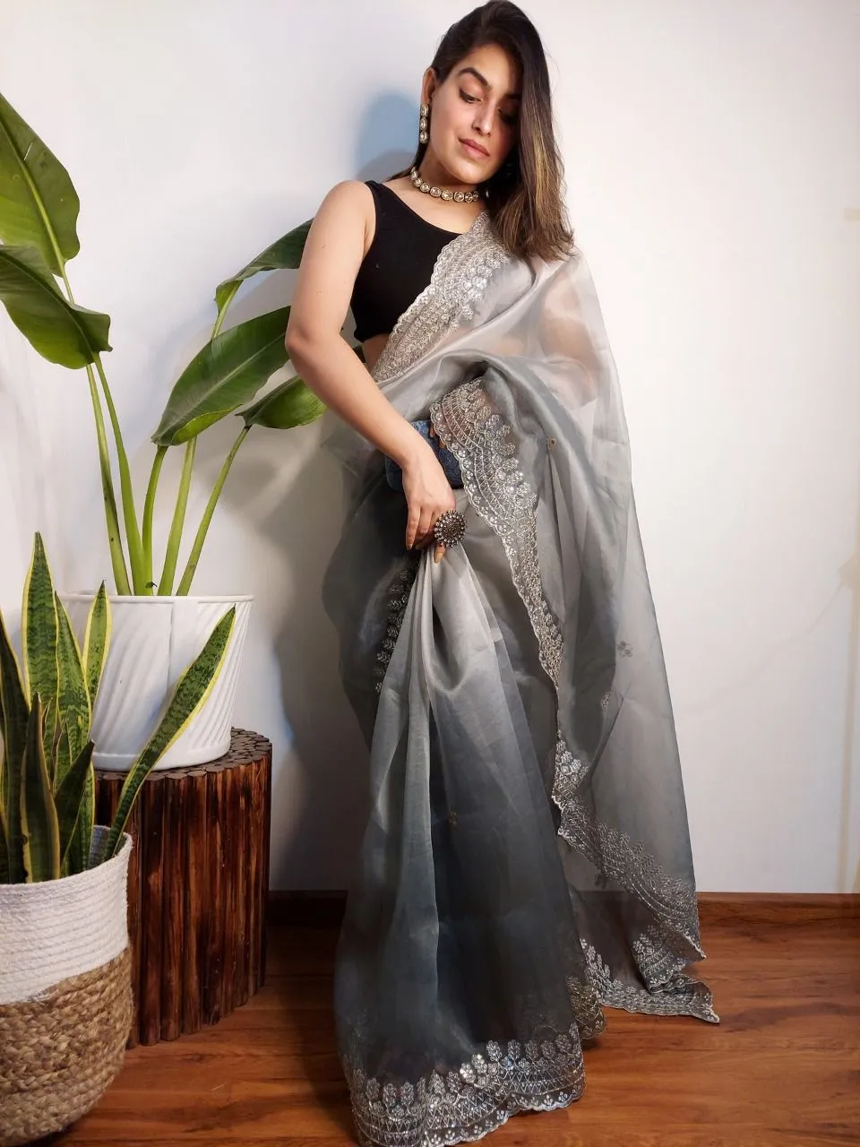 Designer Soft Organza Saree