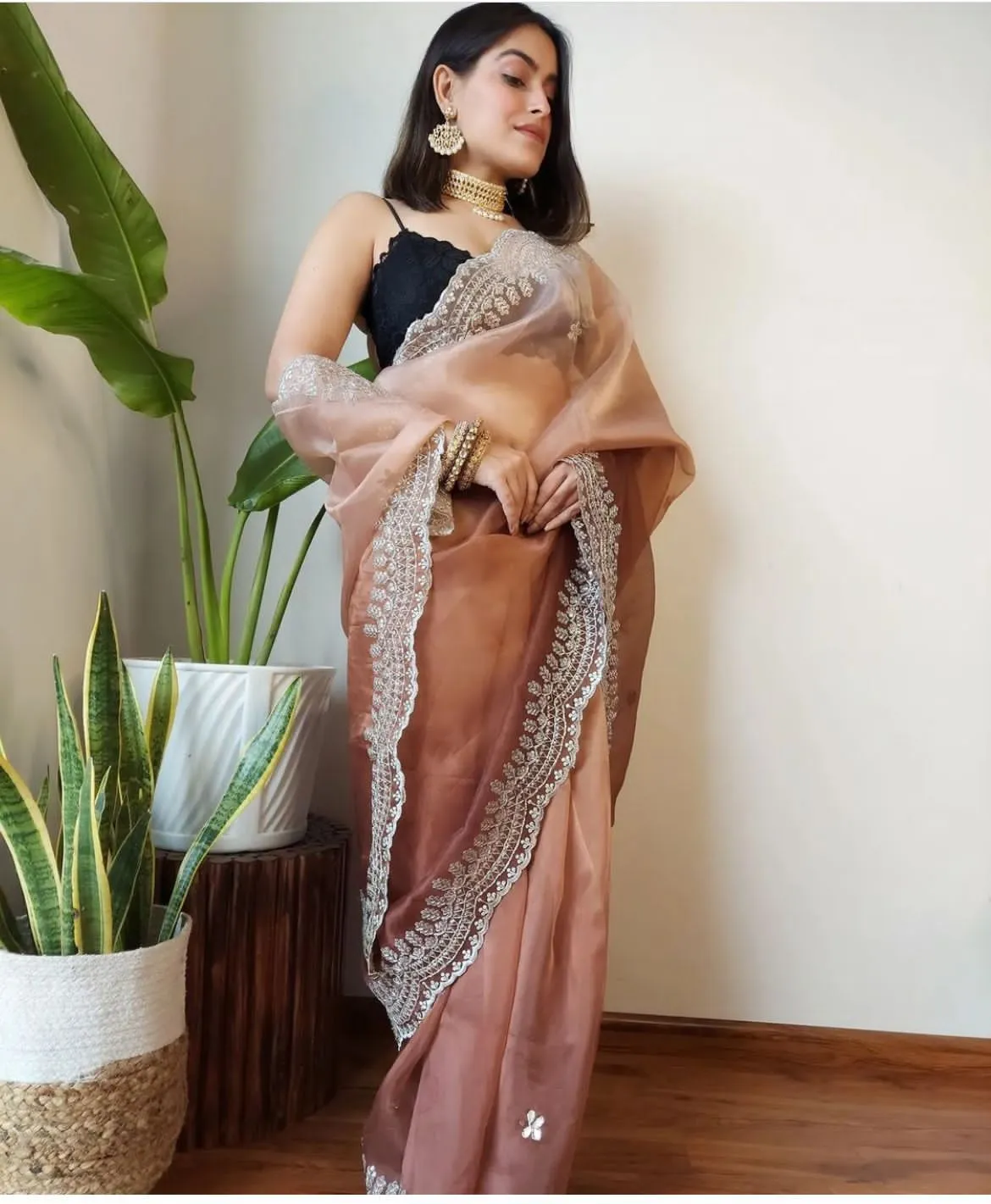Designer Soft Organza Saree