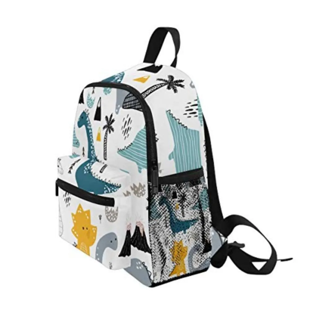 Dinosaur Backpack School Bag with Chest Clip