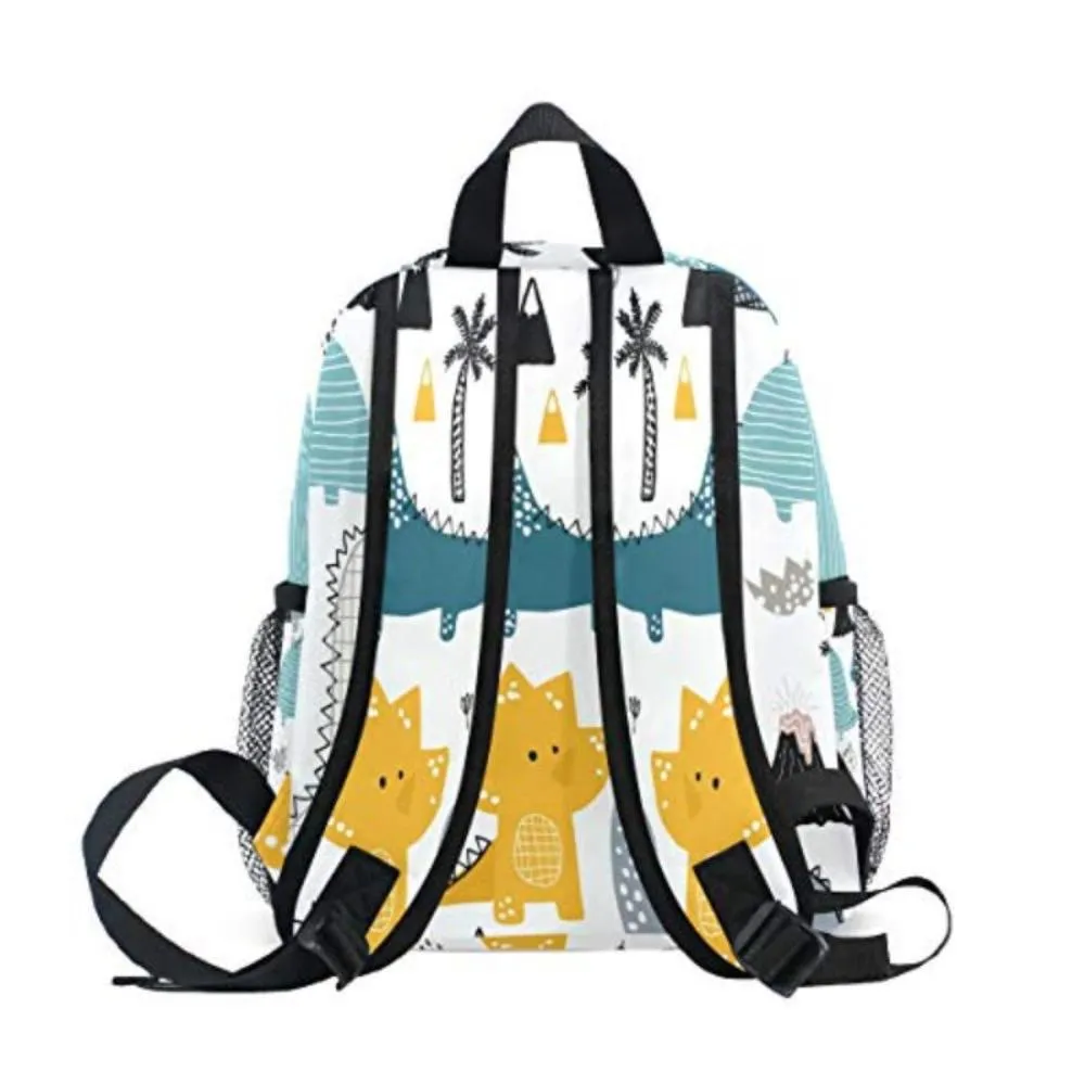 Dinosaur Backpack School Bag with Chest Clip