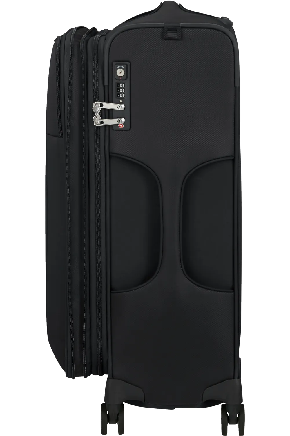 D'LITE 63cm Spinner Expandable (4 wheels) - Black