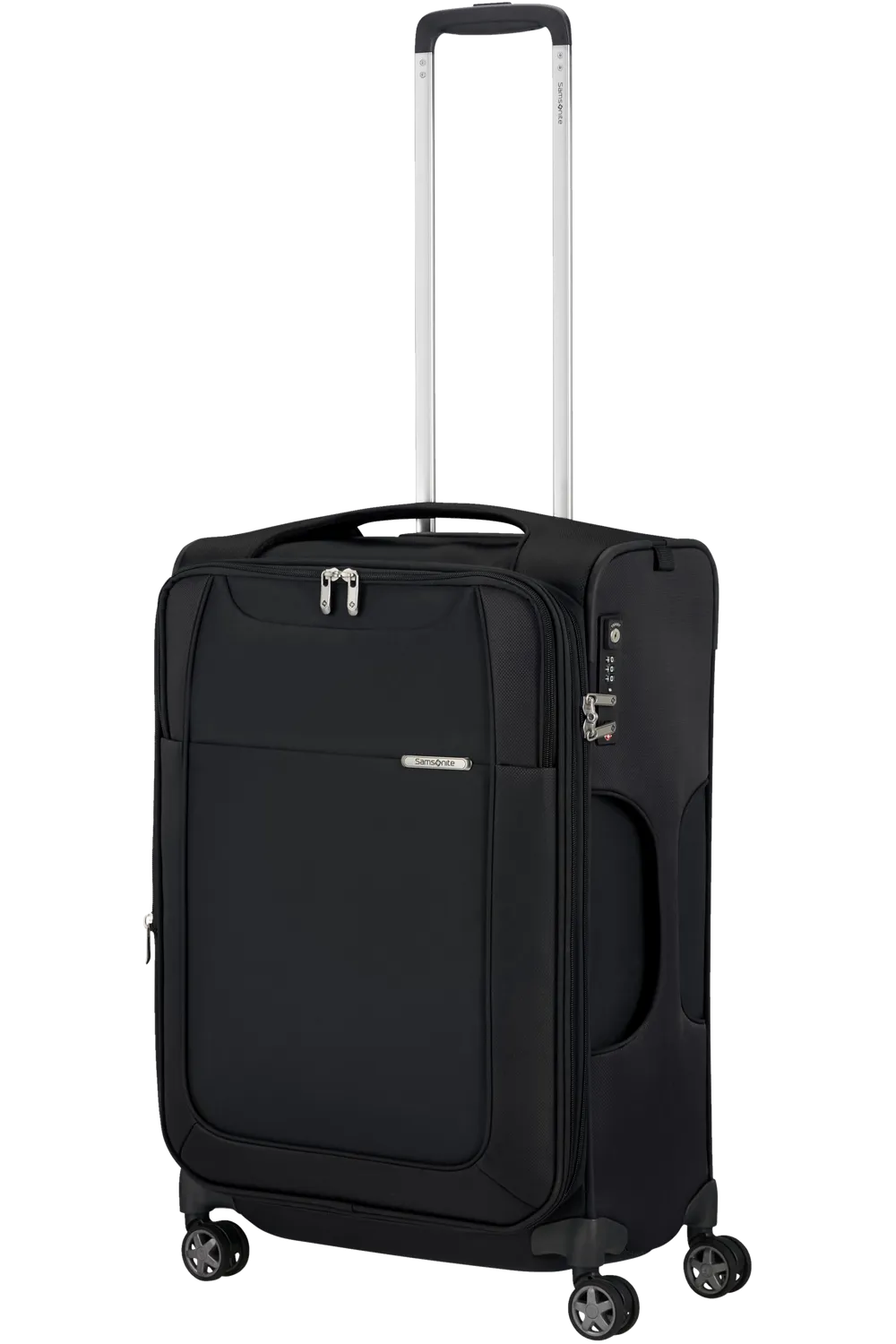 D'LITE 63cm Spinner Expandable (4 wheels) - Black