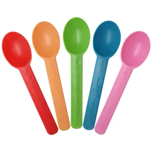 Eco-Friendly Heavy Weight Bio-Based Spoons - Rainbow - 1,000 ct