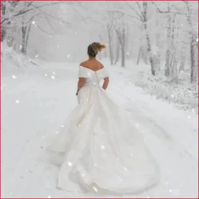 Elegant Satin Off Shoulder Bridal Gown