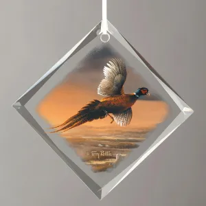 Evening Surprise - Diamond-Shape Glass Ornament
