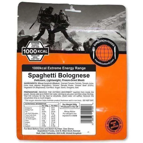 Expedition Foods - Spaghetti Bolognese (Extreme Energy)