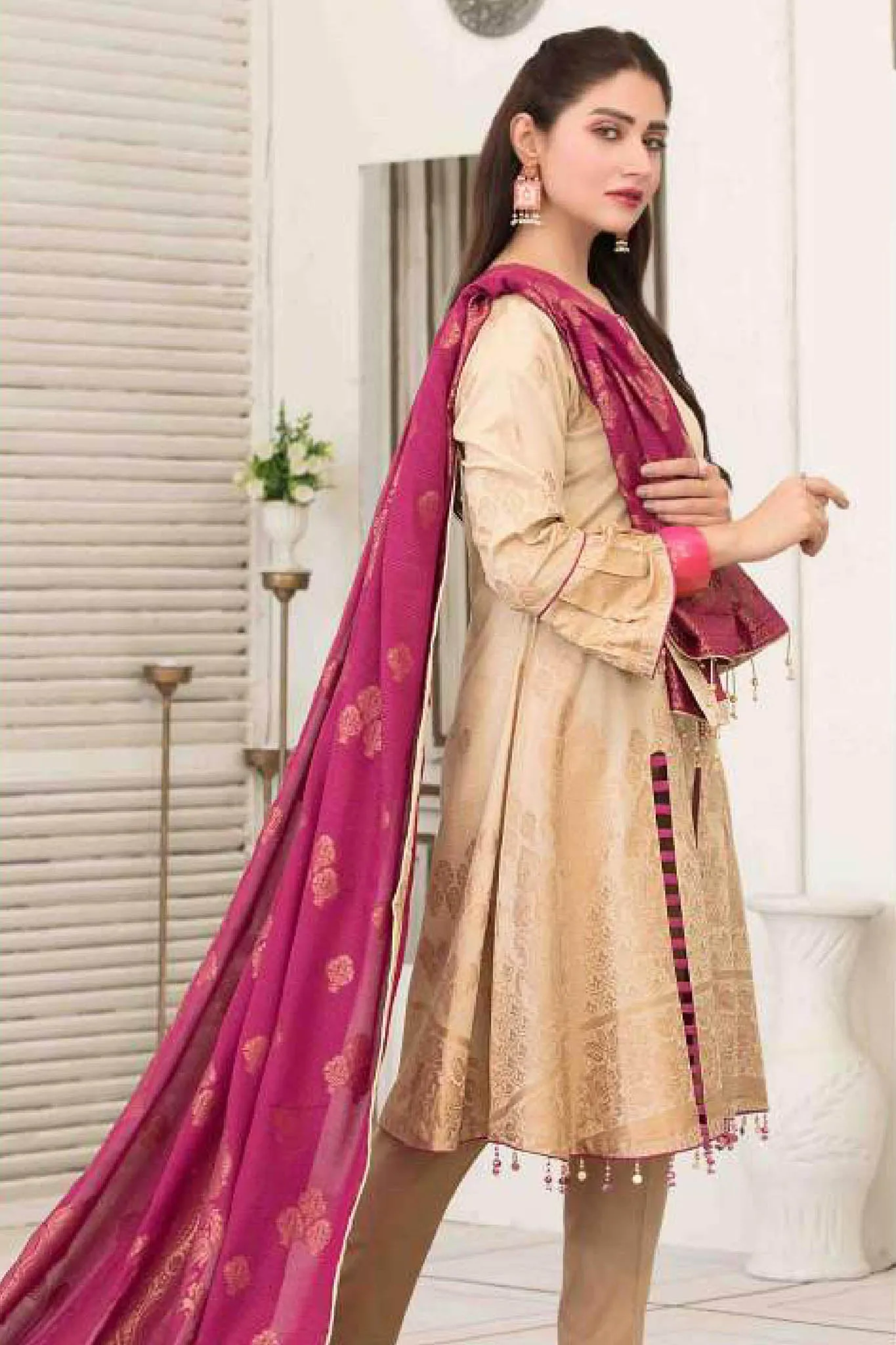 Ezlyn by Tawakkal Unstitched 3 Piece Broshia Lawn Collection'2022-EZ-2135