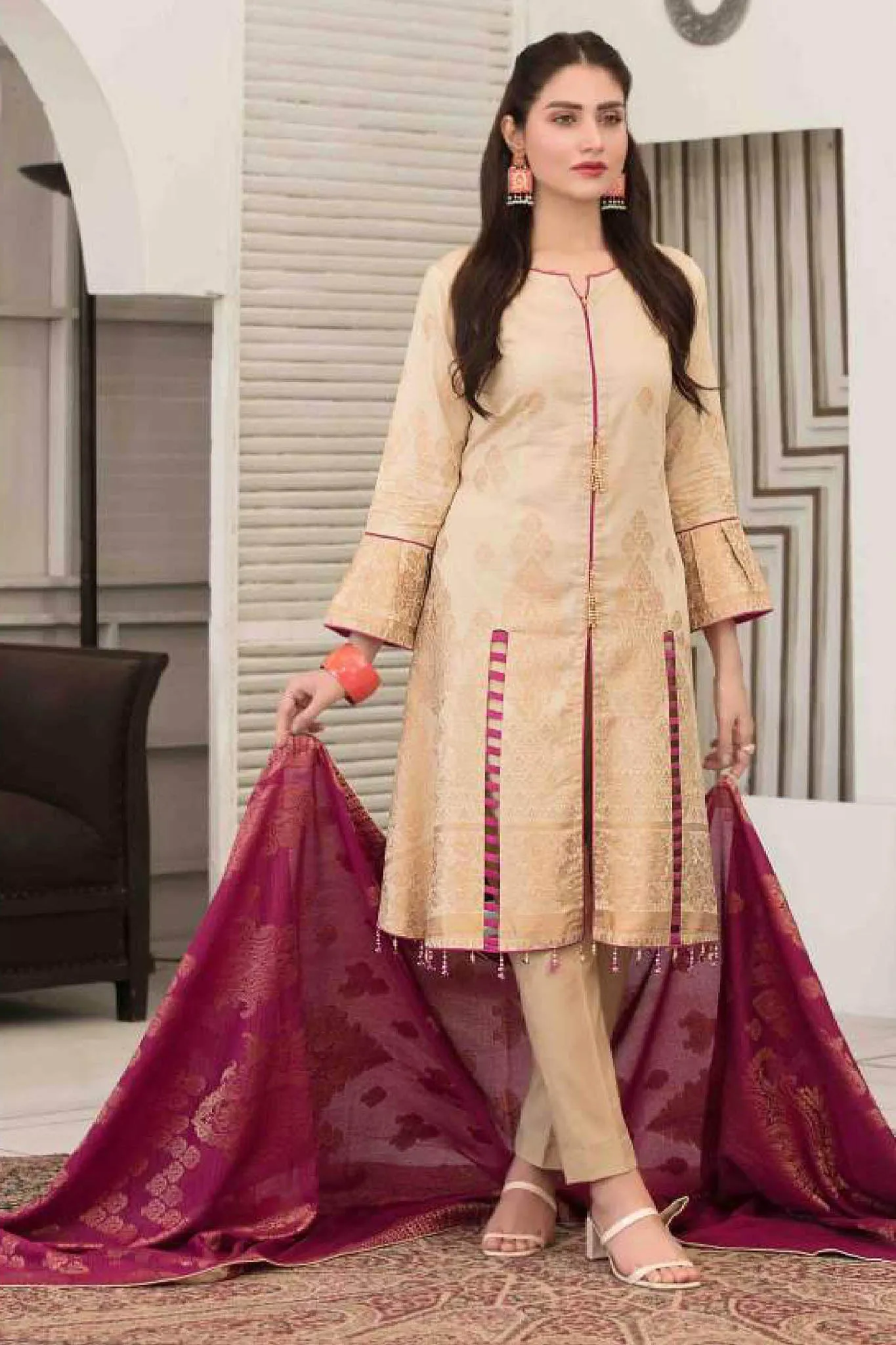 Ezlyn by Tawakkal Unstitched 3 Piece Broshia Lawn Collection'2022-EZ-2135