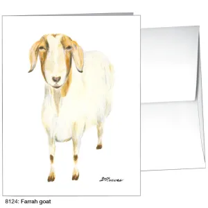 Farrah Goat, Greeting Card (8124)
