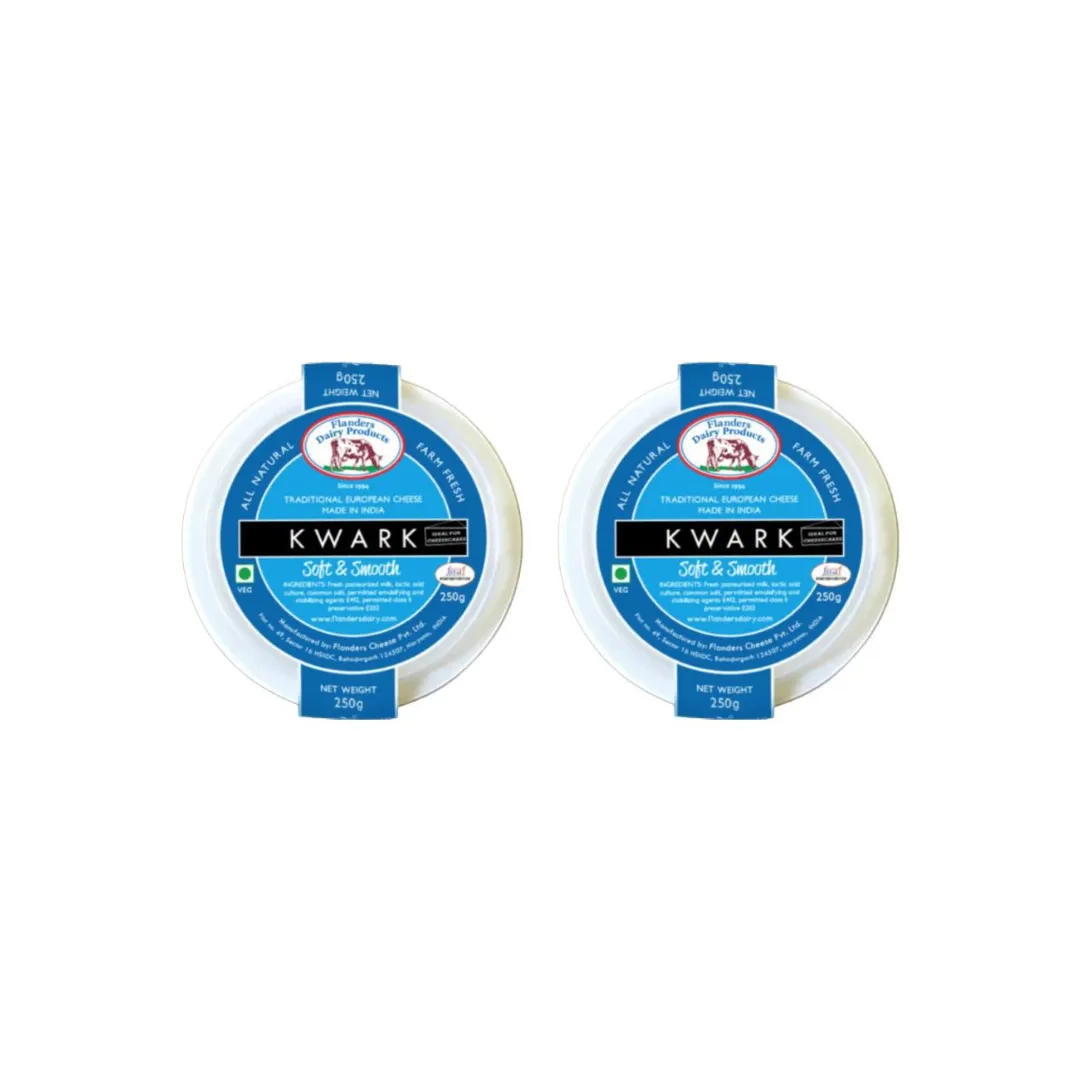 Flanders Kwark Cheese 250g (Pack of 2) - Premium Fresh Kwark Cheese