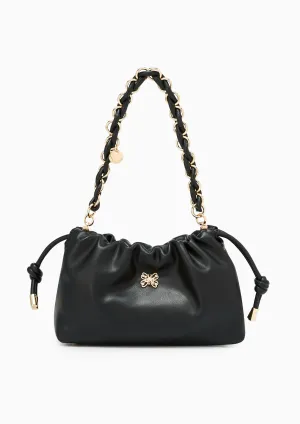 Floaty Drawstring Shoulder Bag Black