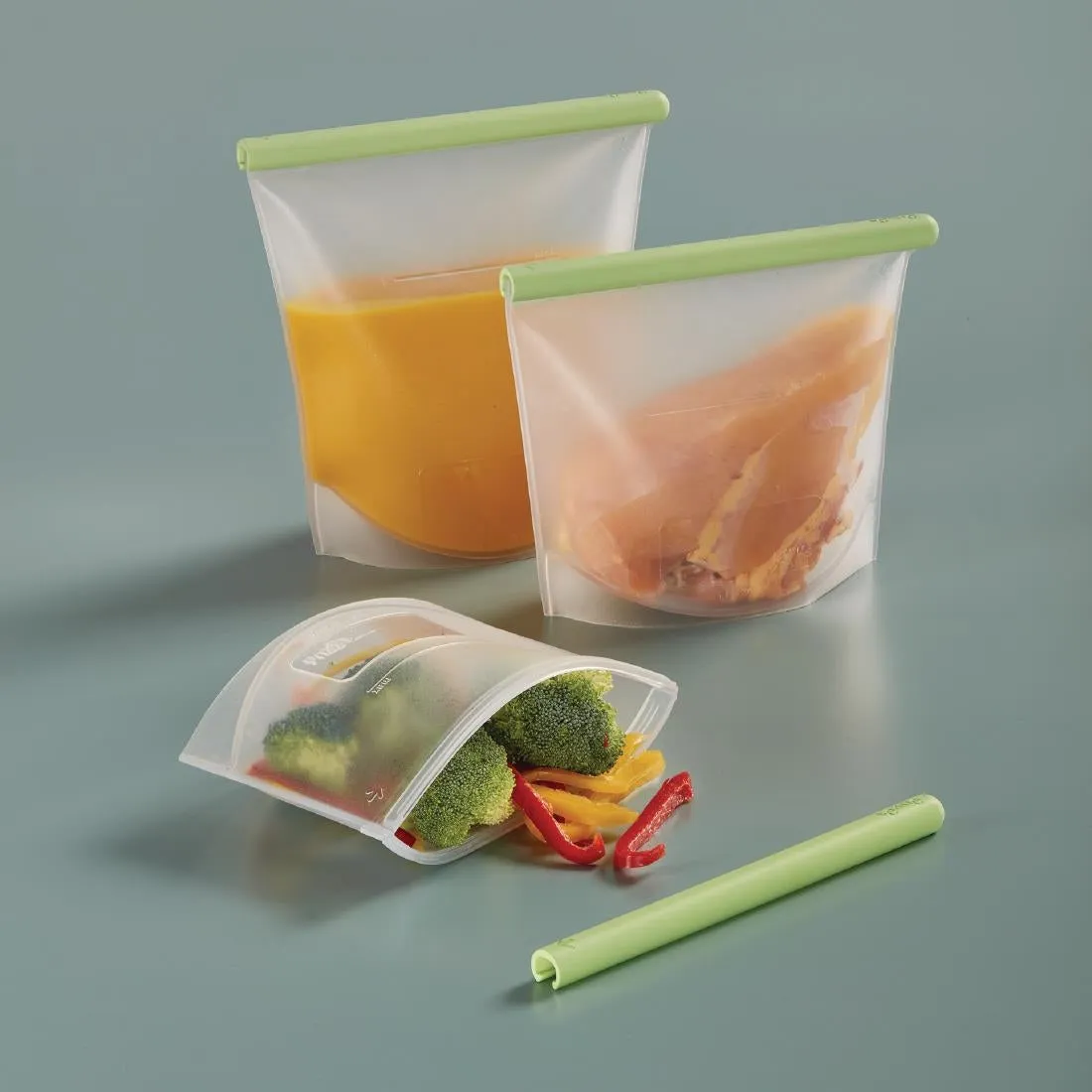 FS290 Lekue Reusable Silicone Food Storage Bag 1.5Ltr