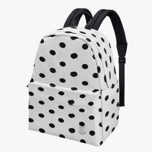FZ Dot Print Canvas Backpack