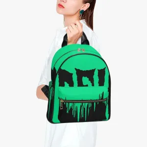 FZ Halloween Printed PU Backpack