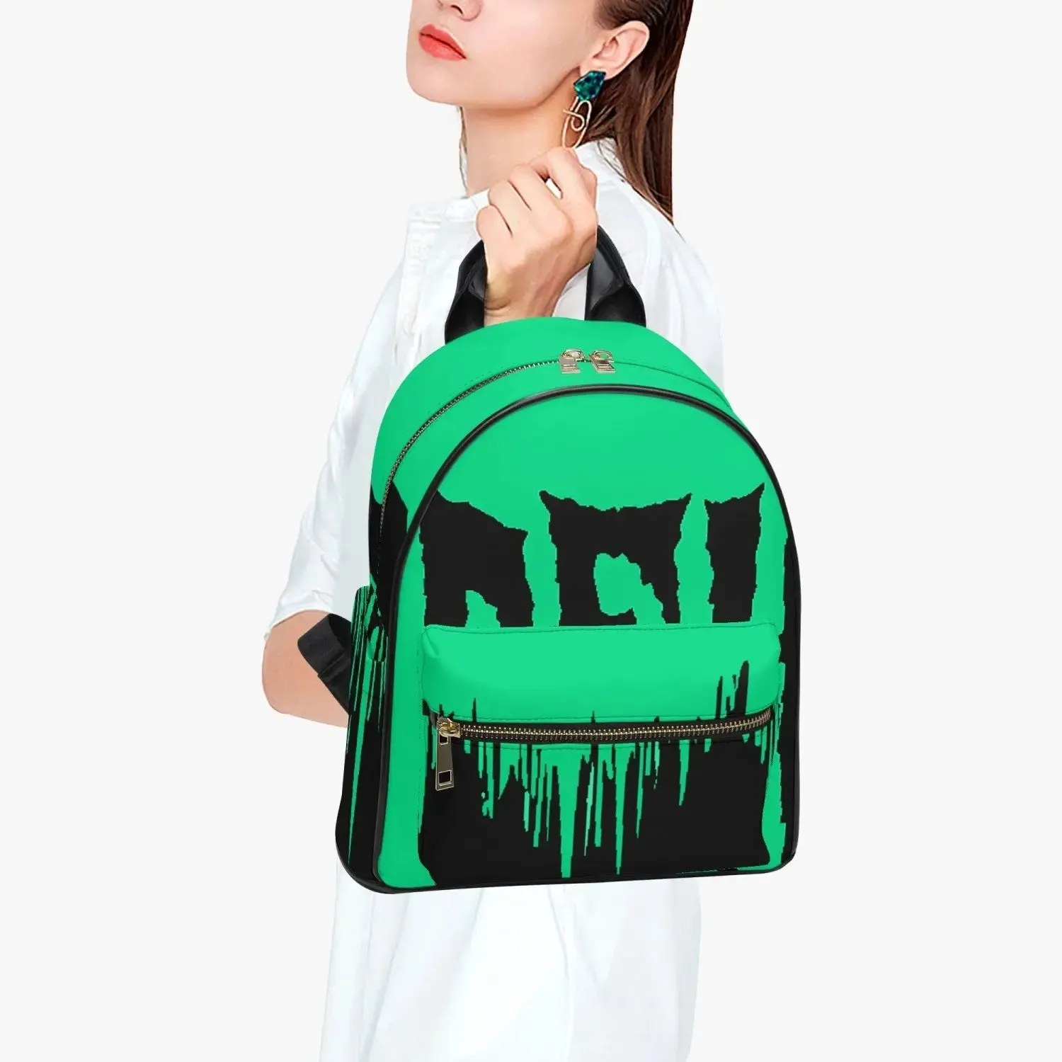 FZ Halloween Printed PU Backpack