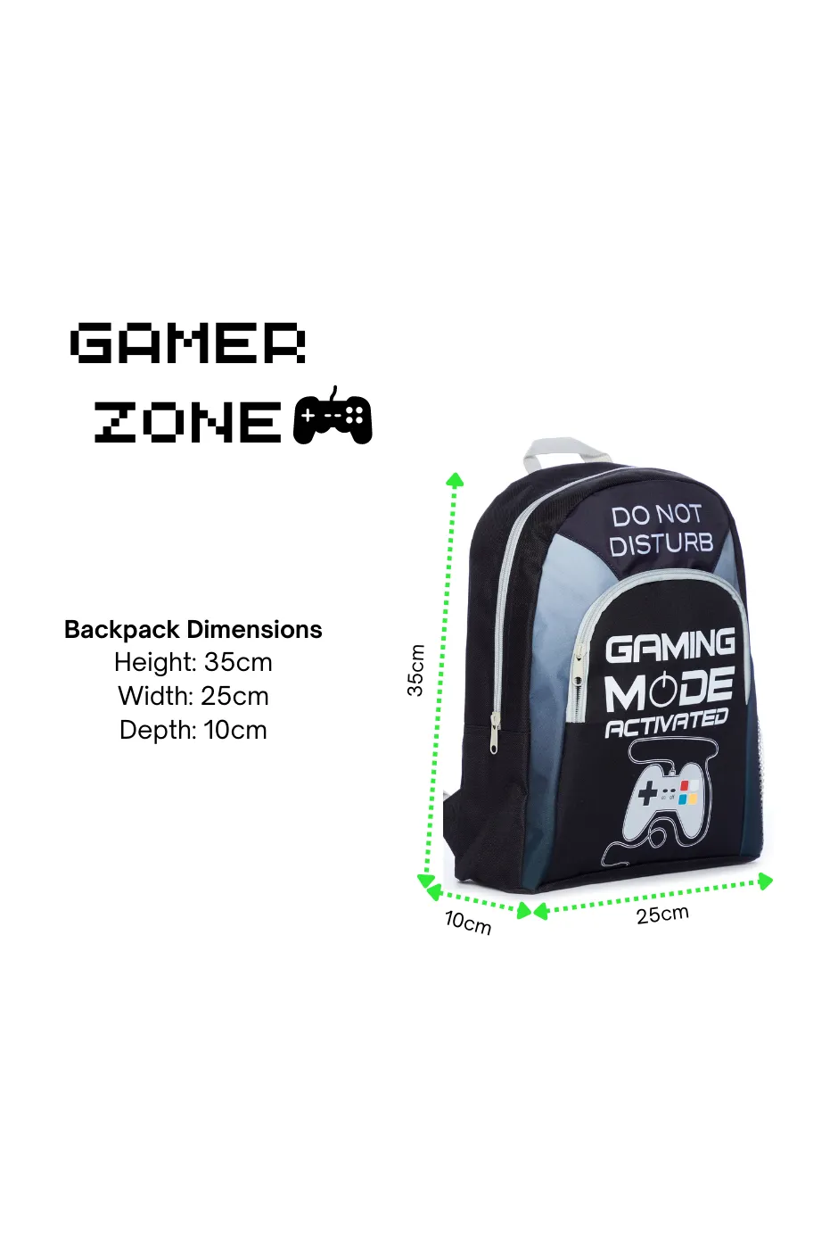 Gaming Mode School Bag And Lunch bag 2 Piece, Kids Boys Gamer Backpack