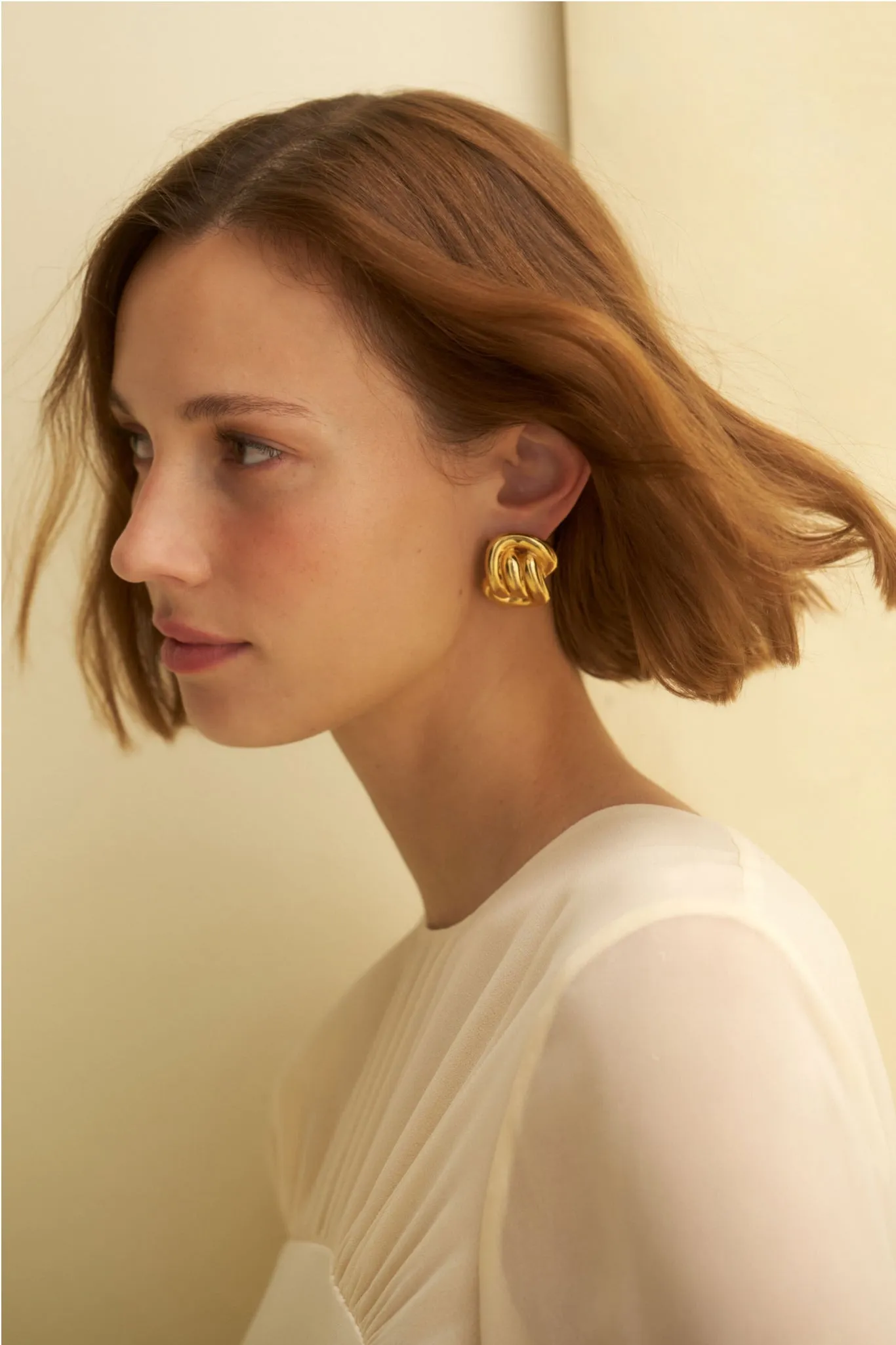 Gold Ellis Stud Earrings