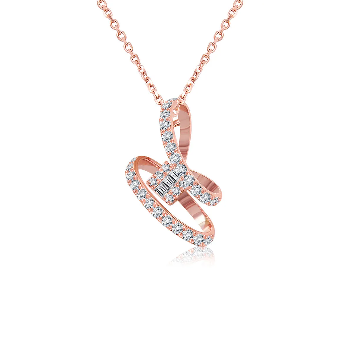 Gorgeous Knotted Diamond Pendant