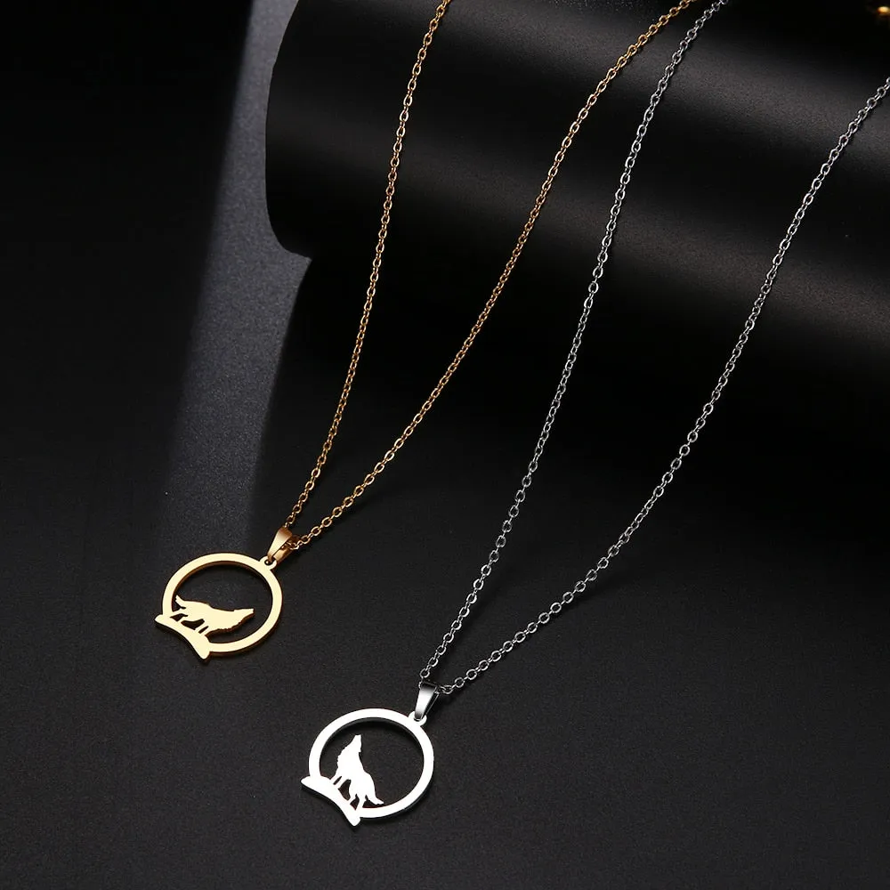 Gorgeous Wolf Moon Necklace