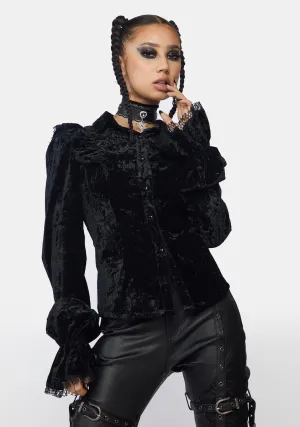 Goth Gorgeous Velvet Top
