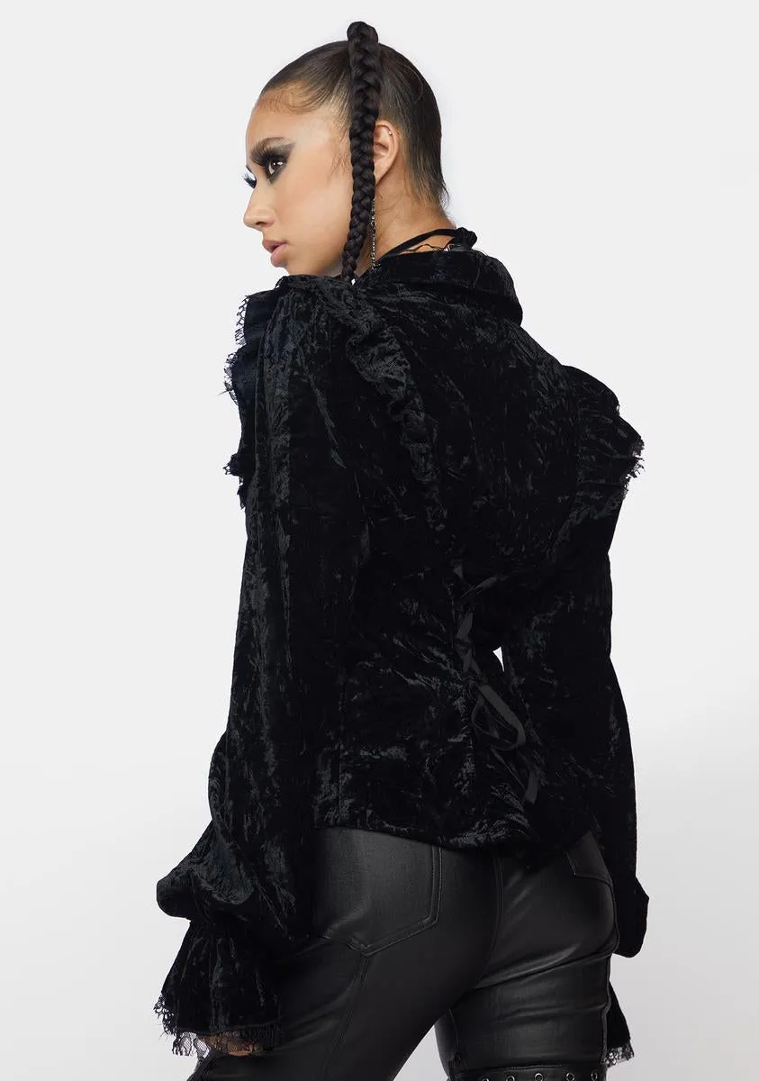 Goth Gorgeous Velvet Top
