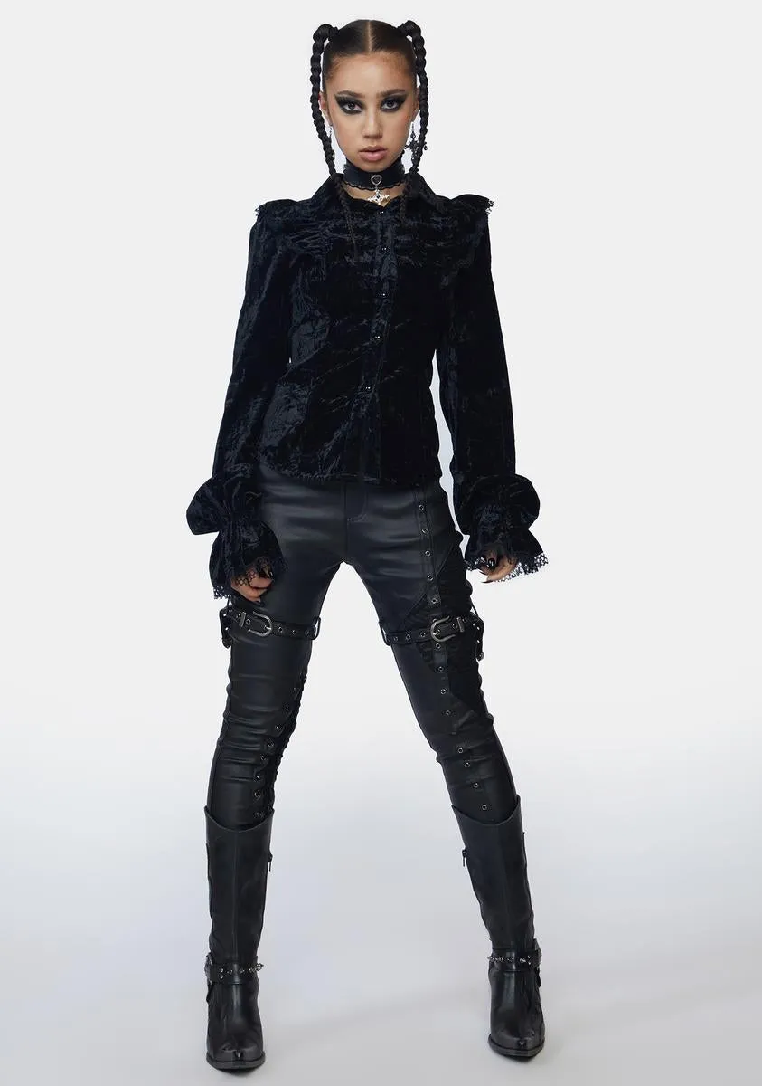 Goth Gorgeous Velvet Top