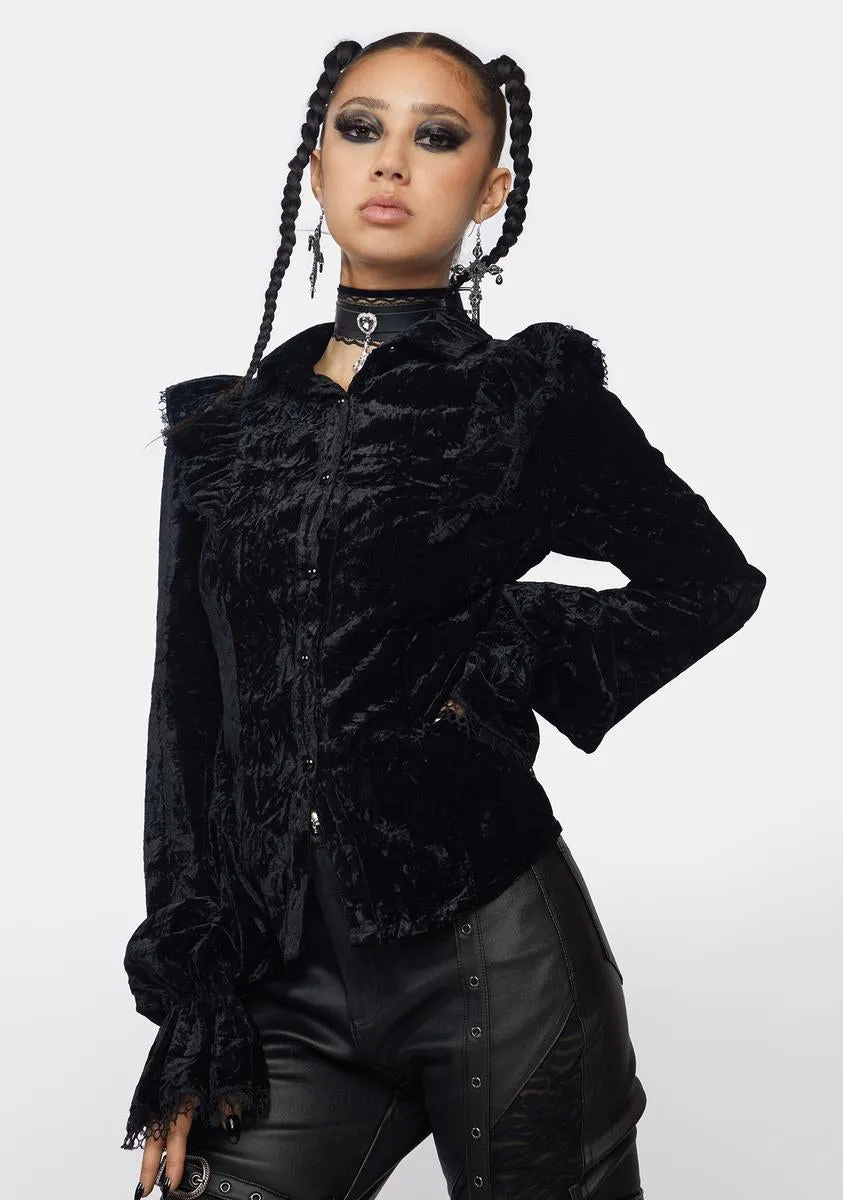 Goth Gorgeous Velvet Top